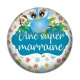 Cabochon Résine - une super marraine
