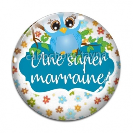 Cabochon Verre - une super marraine