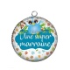 Pendentif Cabochon Argent - une super marraine