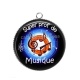 Pendentif Cabochon Argent - super prof de musique