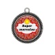 Pendentif Cabochon Argent - super marraine