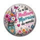 Cabochon Résine - tu es la meilleure marraine du monde