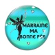 Cabochon Verre - marraine ma bonne fée