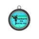 Pendentif Cabochon Argent - marraine ma bonne fée