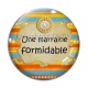 Cabochon Verre - une marraine formidable