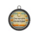 Pendentif Cabochon Argent - une marraine formidable