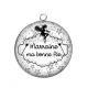 Pendentif Cabochon Argent - marraine ma bonne fée