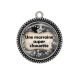 Pendentif Cabochon Argent - une marraine super chouette