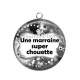 Pendentif Cabochon Argent - une marraine super chouette
