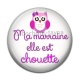 Cabochon Résine - ma marraine elle est chouette