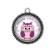 Pendentif Cabochon Argent - une marraine super chouette