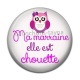 Cabochon Résine - ma marraine elle est chouette