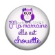Cabochon Résine - ma marraine elle est chouette