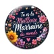 Cabochon Verre - tu es la meilleure marraine du monde