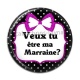 Cabochon Résine - veux tu être ma marraine