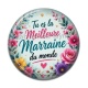 Cabochon Résine - tu es la meilleure marraine du monde