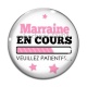 Cabochon Verre - marraine en cours