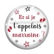 Cabochon Verre - et si je t'appelais marraine