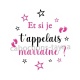 et si je t'appelais marraine