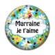 Cabochon Résine - marraine je t'aime
