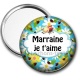Miroir de poche - marraine je t'aime