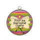 Pendentif Cabochon Argent - pour ma marraine chérie