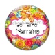 Cabochon Verre - je t'aime marraine