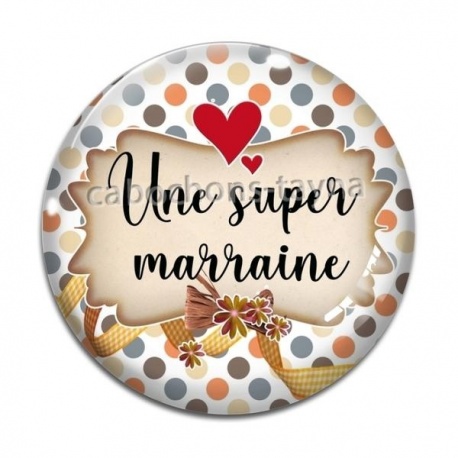 Cabochon Verre - une super marraine