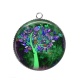Pendentif Cabochon Argent - arbre de vie