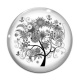 Cabochon Verre - arbre de vie
