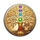 Cabochon Résine - arbre de vie bouddha