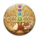 Cabochon Verre - arbre de vie bouddha