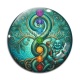Cabochon Verre - arbre de vie bouddha
