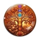 Cabochon Verre - arbre de vie bouddha
