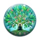Cabochon Verre - arbre de vie bouddha