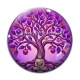 Cabochon Verre - arbre de vie bouddha