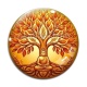 Cabochon Verre - arbre de vie bouddha