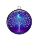 Pendentif Cabochon Argent - arbre de vie