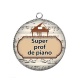 Pendentif Cabochon Argent - super prof de piano