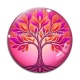 Cabochon Verre - arbre de vie