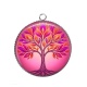 Pendentif Cabochon Argent - arbre de vie