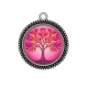 Pendentif Cabochon Argent - arbre de vie