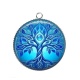 Pendentif Cabochon Argent - arbre de vie