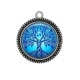 Pendentif Cabochon Argent - arbre de vie