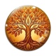 Cabochon Verre - arbre de vie