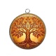 Pendentif Cabochon Argent - arbre de vie