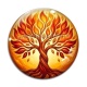 Cabochon Verre - arbre de vie