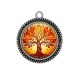 Pendentif Cabochon Argent - arbre de vie