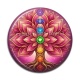 Cabochon Résine - arbre de vie et chakra