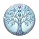 Cabochon Verre - arbre de vie et chakra